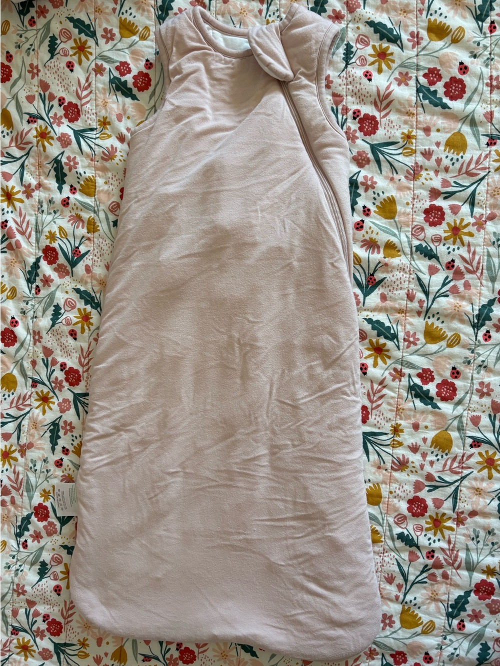 Light Blush Baby Sleep Sack – Soft Sleeveless Wearable Blanket
